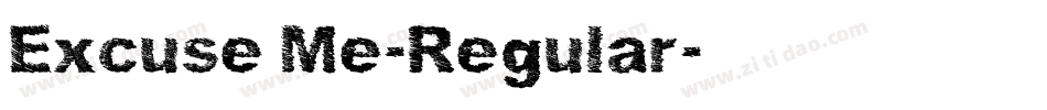 Excuse Me-Regular字体转换